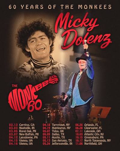 Micky Dolenz 2026 & 2027 tour poster
